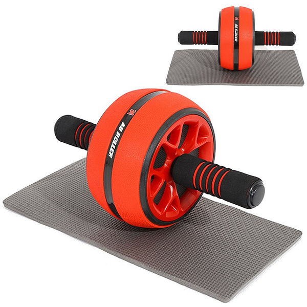 Ρόδα Εκγύμνασης Κοιλιακών - Abdominal Muscle Fitness Wheel Κόκκινο - Μαύρο
